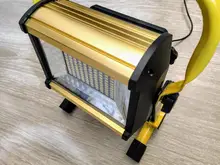 Light-Spotlight Battery Flood-Light External-Projector Rechargeable Waterproof 100w Led