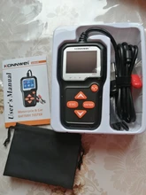KONNWEI-probador de batería de motocicleta KW650, Analizador de sistema de batería de 12V y 6V, 2000CCA, herramientas de prueba de arranque de carga para el coche