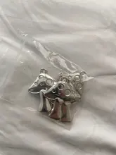 6 piezas de dijes de seta 40x29mm de bronce antiguo Chapado en plata colgantes haciendo bricolaje hecho a mano de bronce tibetano Color plata joyería