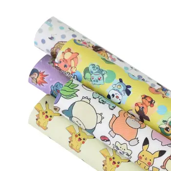 

HSDCraft 20x34cm A4 hsd-design Cartoon Faux Synthetic Leather Fabric,poke,mom,Cartoon character,DIY handmade materials