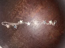 Pentagrama Noctilucent plateado encanto pulsera fluorescente tobillera de moda Linda cadena romántica azul estrella pulseras de aleación