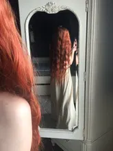 Peluca natural de cabello sintético para mujeres negras, pelo largo de onda de agua de 42 pulgadas, fibra de alta temperatura, Rubio, degradado, marrón