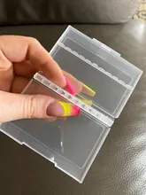 Caja de almacenamiento de plástico con 20 ranuras para broca de uñas, contenedor de cortadores para manicura, accesorios para uñas, herramienta artística
