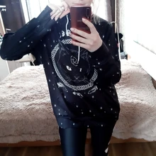 Women Hoodies Sweatshirts Pullover Streetwear Long-Sleeves Animal Print Fashion Cat 3D