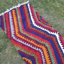 Уникальный Интересный зигзаг дизайн бегун для Boho спальни и офиса Декор