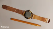 Reloj minimalista de cuarzo para hombre, cronógrafo ultradelgado, sencillo, de negocios, con correa de malla de acero inoxidable, Masculino