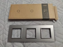 Glass-Panel Wall-Switch Livolo Pearl White Triple Crystal for Socket-C7-3sr-11 Socket-C7-3sr-11