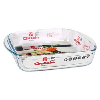 

Serving Platter Quttin 1,6 L Crystal Squared (25 X 21,9 x 5 cm)