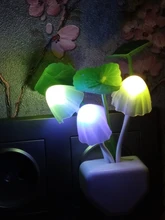 Luminaria-Lamp Mushroom Night-Light Us-Plug LED Induction-Dream Novelty Fungus 220V EU