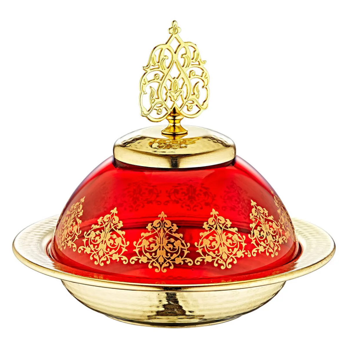 Prince Glass Lokum & сахарница красная|Искусственные и сухие цветы| |