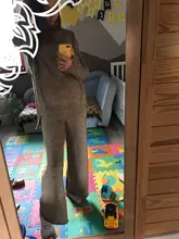 Women Tracksuit Pants Pullovers Sweater-Set Spring Wide-Legs Warm Turtleneck Autumn JXMYY