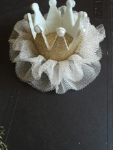 Accesorios de malla para el pelo de niña bebé, grabado de corona 3D, sombrero recién nacido, Tiara, clip de regalo, horquillas, 1 pieza