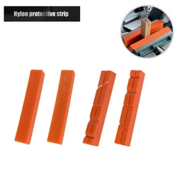 2 pces almofadas de vise magnética multi sulcadas cobre 6 polegada macio vise jaws almofada tira de proteção de náilon para metal torno macio máquina ferramenta