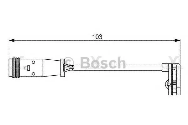 1987473037 bosch датчик износа диск.колодки