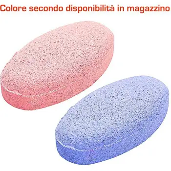 

2x pumice stone pedicure calluses removal cleaning feet soap bar Light Blue Pink