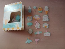 VanYi-adhesivo de papelería Kawaii, pegatinas coreanas de escritorio, dibujos animados, pegatina decorativa para uso diario, 45 Uds./PVC