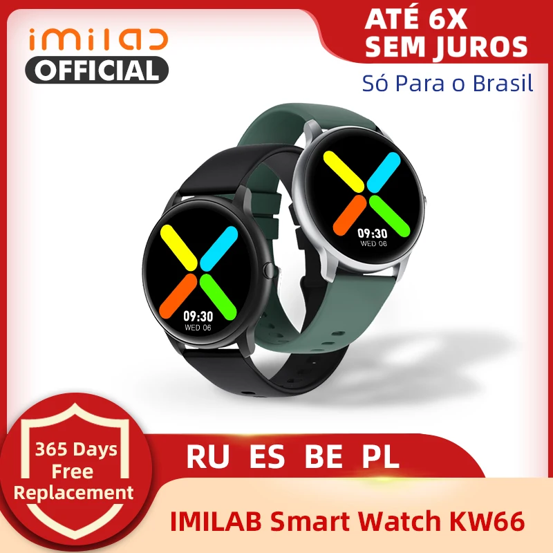 Imilab KW66 Smart Watch Fitness Tracker Heart Rate Monitor Screen Sleep Monitor For Android Honor Huawei Xiaomi