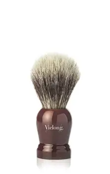

Vielong band horse shaving brush. Vintage Alter model with injected methacrylate handle. Diameter 21mm.