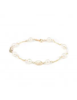 

Bracelet Gold Girl Delfin with pearls