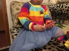 Vestido de primavera-verano de unicornio con cuello vuelto, moda para niñas pequeñas