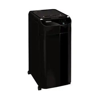 

Paper Shredder automatic fragments AutoMax 350C with basket 68L capacity cutting 350 sheets color NeroFELLOWES851.52