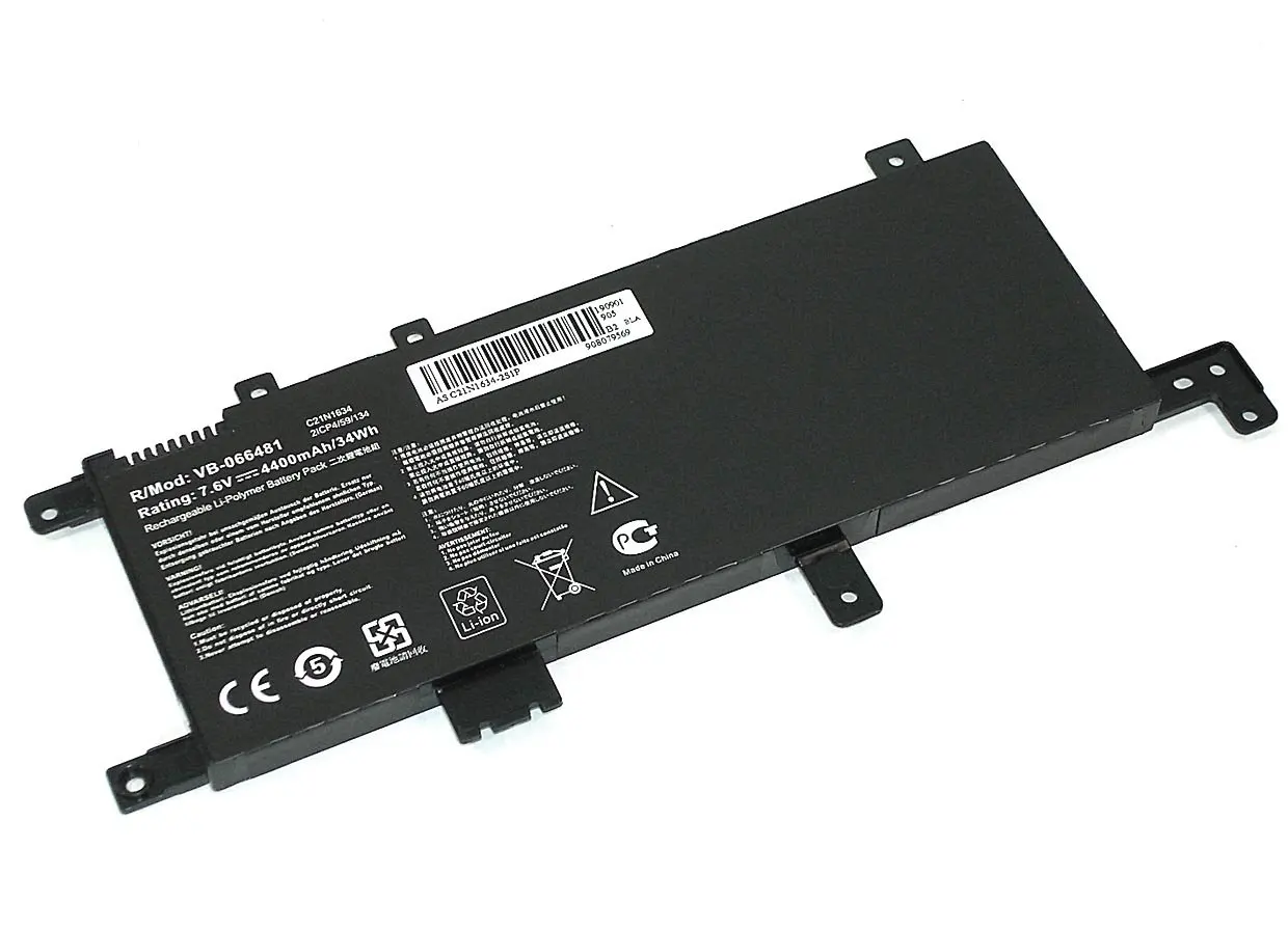 Аккумулятор для ноутбука Asus X542U (C21N1634) 7.6V | Компьютеры и офис