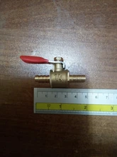 Pipe-Fittings Valve Ball Hose Barb Inline Water-Oil Brass Shutoff 6mm-12mm Air-Gas