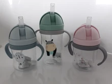 Taza De alimentación De bebé De 350ml con pajita para niños, nueva Taza De entrenamiento con pajita para aprender a beber