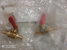 Espiga para manguera de latón en línea, accesorios de tubería, 6mm-10mm, válvula de bola de cierre de línea de combustible, aire y aceite, 1/4