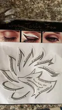 Stencils Sticker Templates Eyeshadow Eye-Makeup Eyebrow 12-Styles 24pcs Easy-To-Use