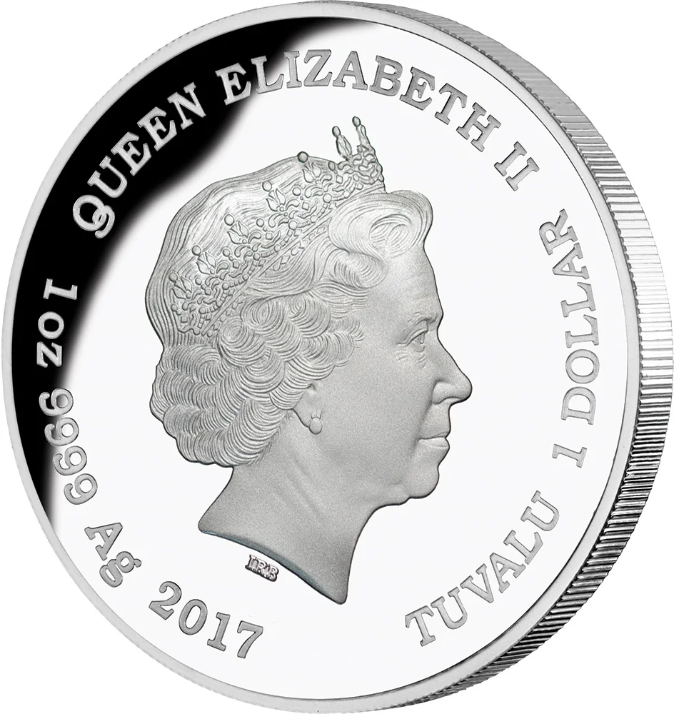 Серебряная монета 1 унц. 1$ Тувалу