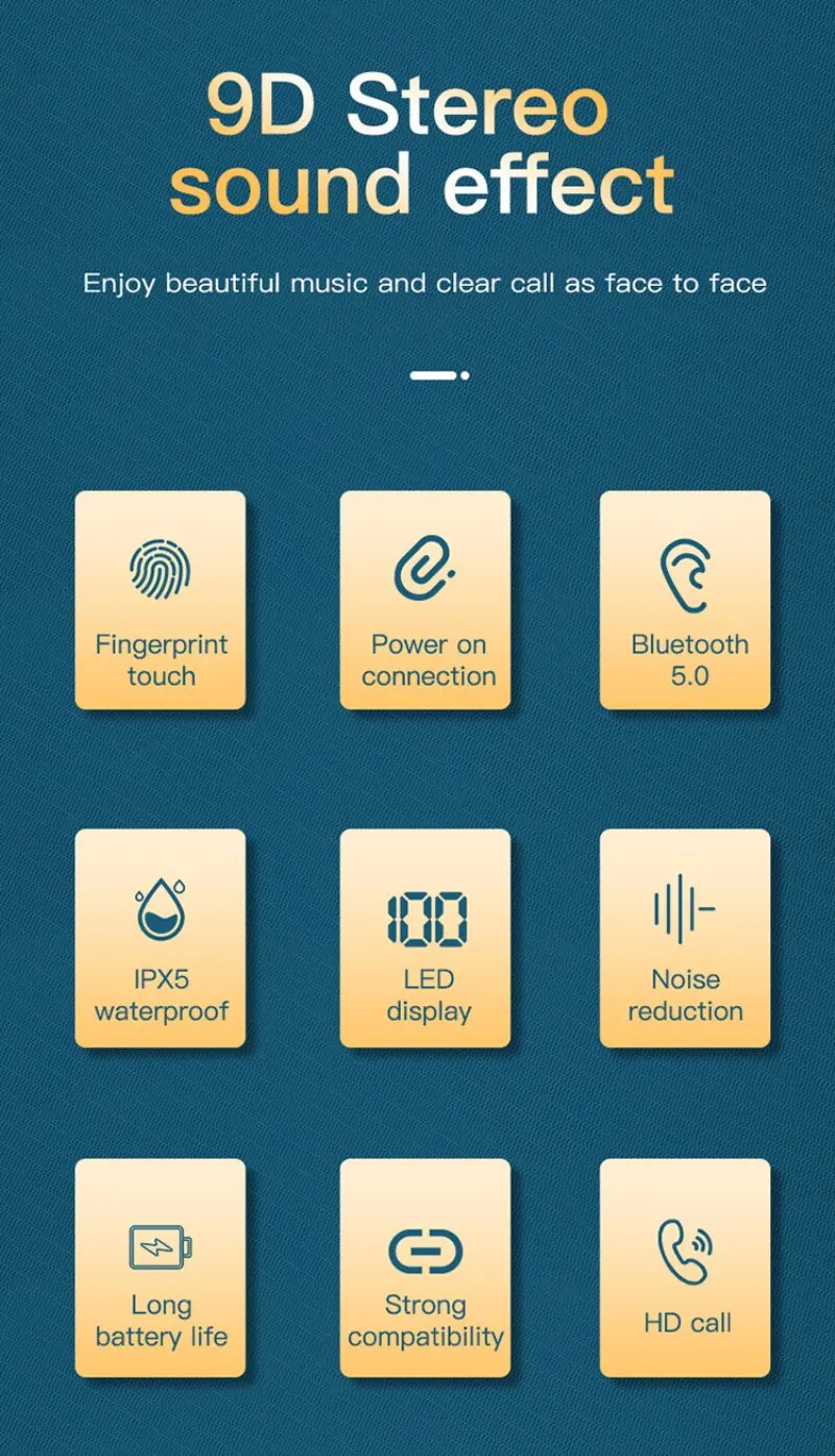 com microfones tws bluetooth esportes à prova