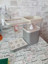 Soap-Dispenser Liquid-Soap Kitchen Organizer Sponge-Rack Cleaning-Tools 3-In-1 Dishcloth-Towel