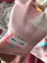 Calcetines transpirables de unicornio para bebé y niño, medias finas de malla para bebé, calcetines de algodón para niña, Miaoyoutong, 5 par/lote