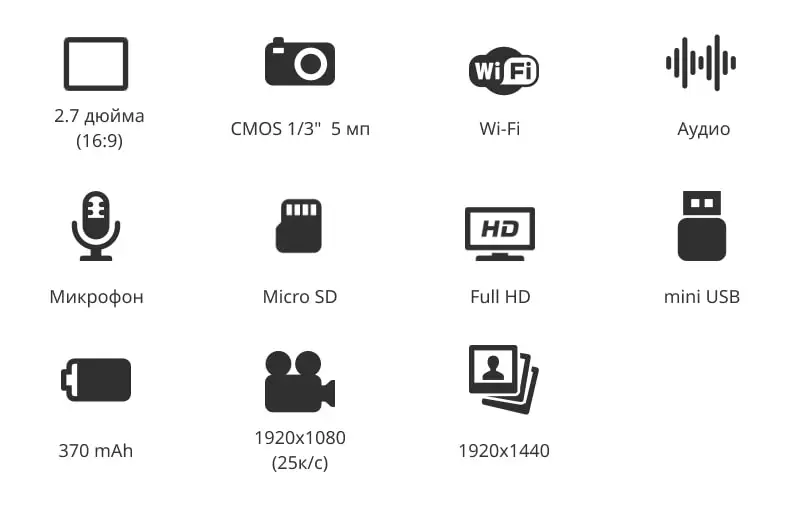 Автомобильный видеорегистратор с 2-мя камерами DVR 920 с WIFI