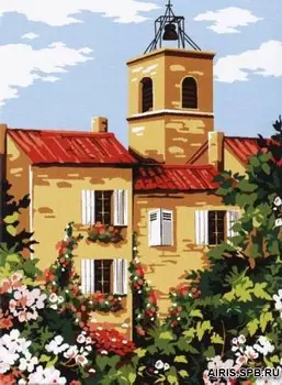 

Se926-272 canvas with a pattern SEG de Paris 'колокольня' 40*50 cm