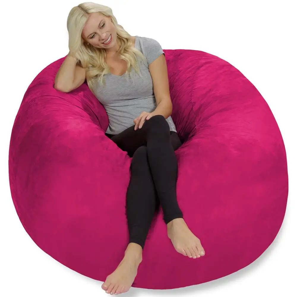 top Selling Extra Large 4 Bean Bag font b Chair b font Covers Replacement Comfy Beanbag