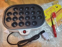 Pequeño fabricante de Takoyaki de la parrilla de barbacoa Mini sartén de carne de placas de pulpo máquina de bolas 20 agujeros 110V 220V, UE nos