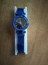 Reloj de pulsera de cuarzo con diamantes de imitación para mujer, cronógrafo de lujo con diseño de estrellas magnéticas, a la moda