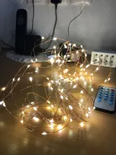 Fairy-Lights Remote-Control-Timer Twinkle-String Battery-Operated 100LED 8-Modes