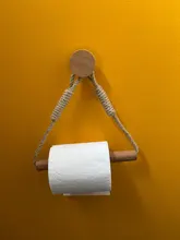 Towel Paper-Holder Decoration-Supplies Toilet Hotel Bathroom Hanging-Rope Vintage Hemp