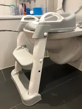 Asiento para orinal plegable para bebés, silla con respaldo de entrenamiento, con escalera para dar pasos, taburete para niños y niñas, inodoro seguro