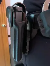 Correa de banda para pierna táctica QLS 19 22, adaptador de cartuchera para pistola Safa Glock 17 Beretta M9, cinturón de cintura para pistola de caza