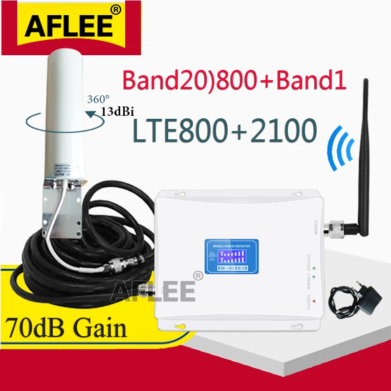 B20 800 1800 2100 2600mhz Repeater GSM 2G 3G 4G