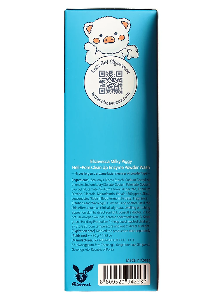 ELIZAVECCA Hell-Pore Clean Up Enzyme Powder Wash 80g