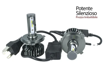 

Kit Full Led Cob H4 26W real Bi-Led 12V with fan Raffrenddamento silent attack adjustable 2200 lumen
