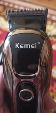 Kemei-cortadora de pelo profesional para hombre, máquina para cortar el pelo, recortadoras eléctricas, con pantalla LCD, para peluquero, 5