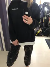 Sudadera ajustada coreana para mujer, jersey con letras kpop, gris marino, negro, rosa, m-xxl, primavera y otoño, 2021