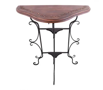 

Console folding table (wood, metal)