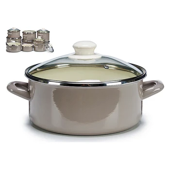 

Saucepan Grey Enamelled Steel (Ø 22 cm)